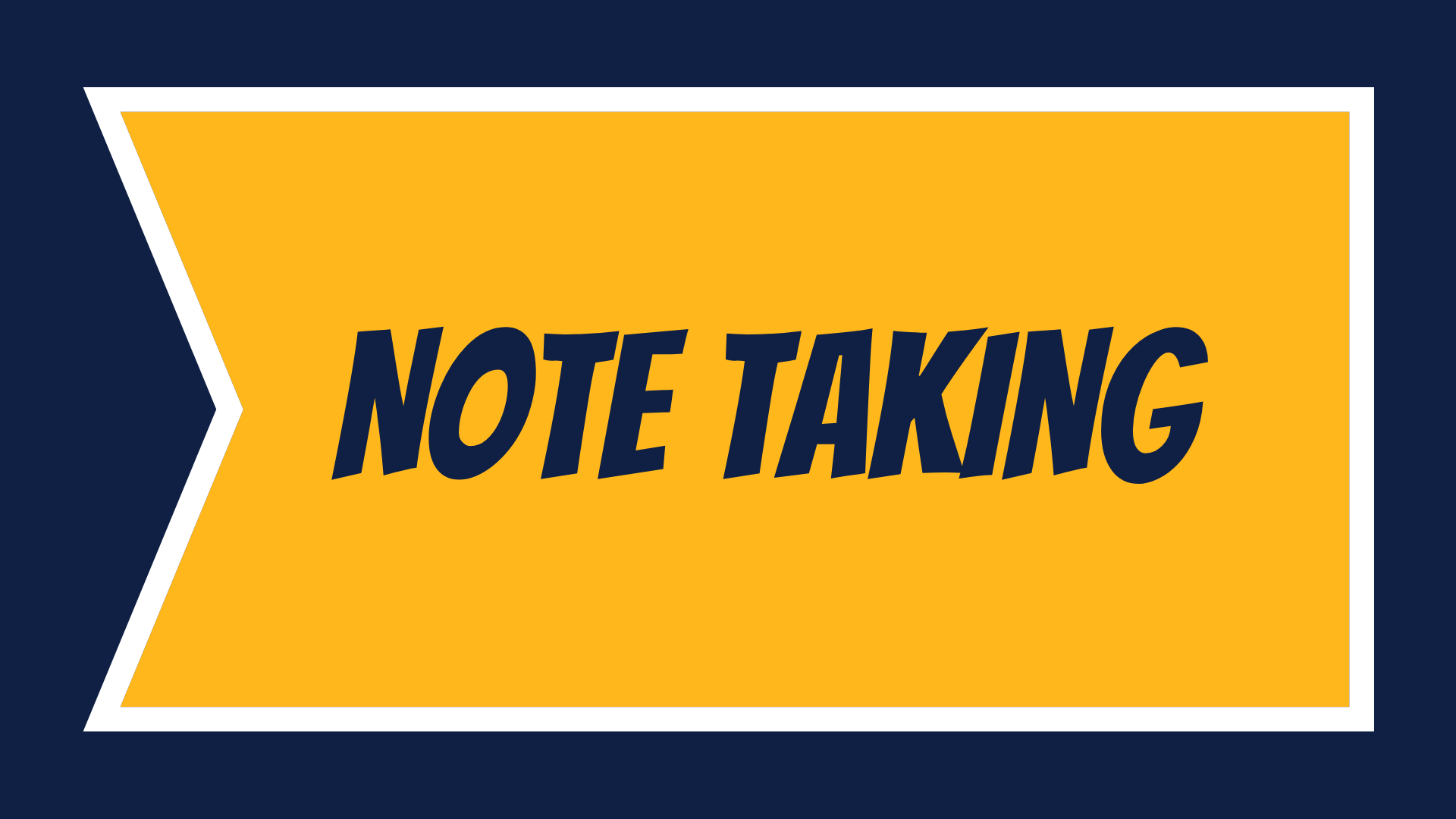 Note Taking banner