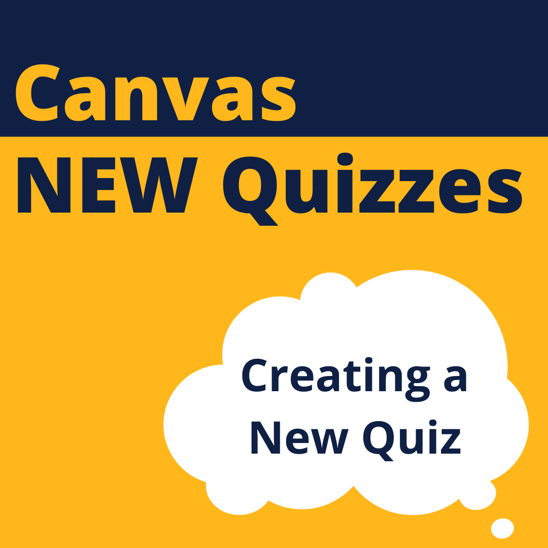 Creating a New Quiz
