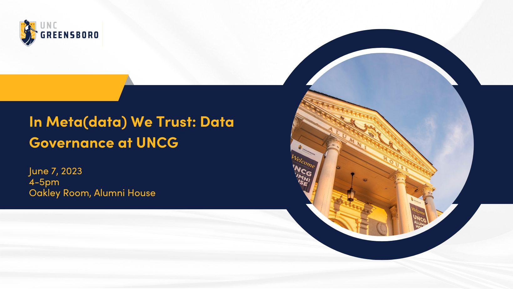 In Meta(data) We Trust: Data Governance at UNCG